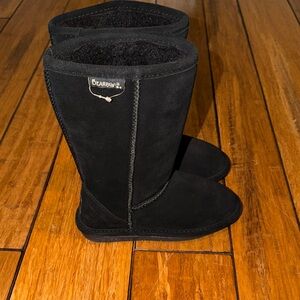 BearPaw Black Suede Boots